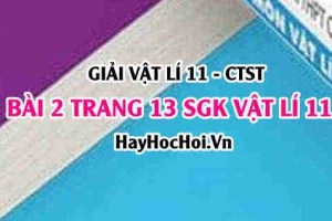 Giải bài 2 trang 13 Vật lý 11 SGK Chân trời sáng tạo